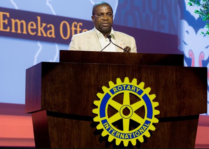 Sir Emeka Offor at the Rotary International convention in Lisbon
