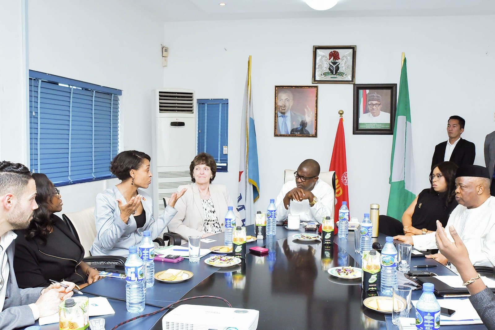 The delegation from the Centers for Disease Control and Prevention meeting the Sir Emeka Offor Foundation