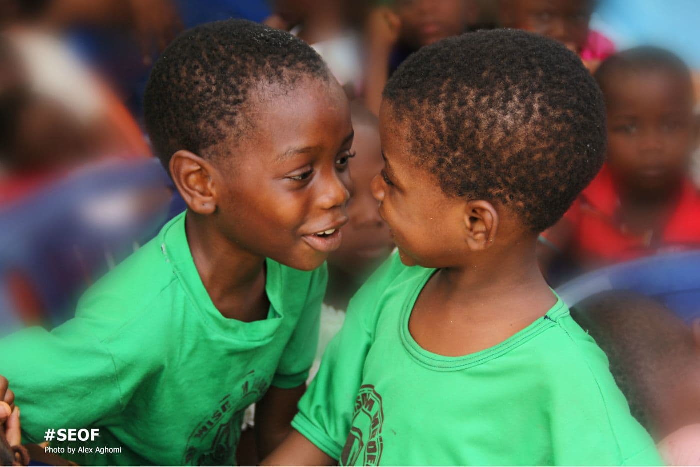 Children marked on Children's Day, from the Foundation report on polio eradication