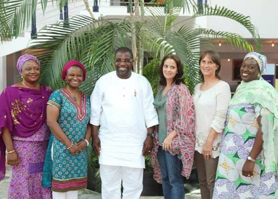 The American International School Abuja Parents Teachers Association delegation visiting Sir Emeka Offor