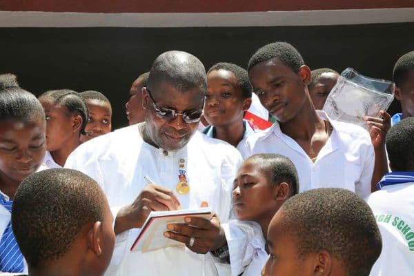 Books donated by the Sir Emeka Offor Foundation and Books For Africa for schools in Tanzania