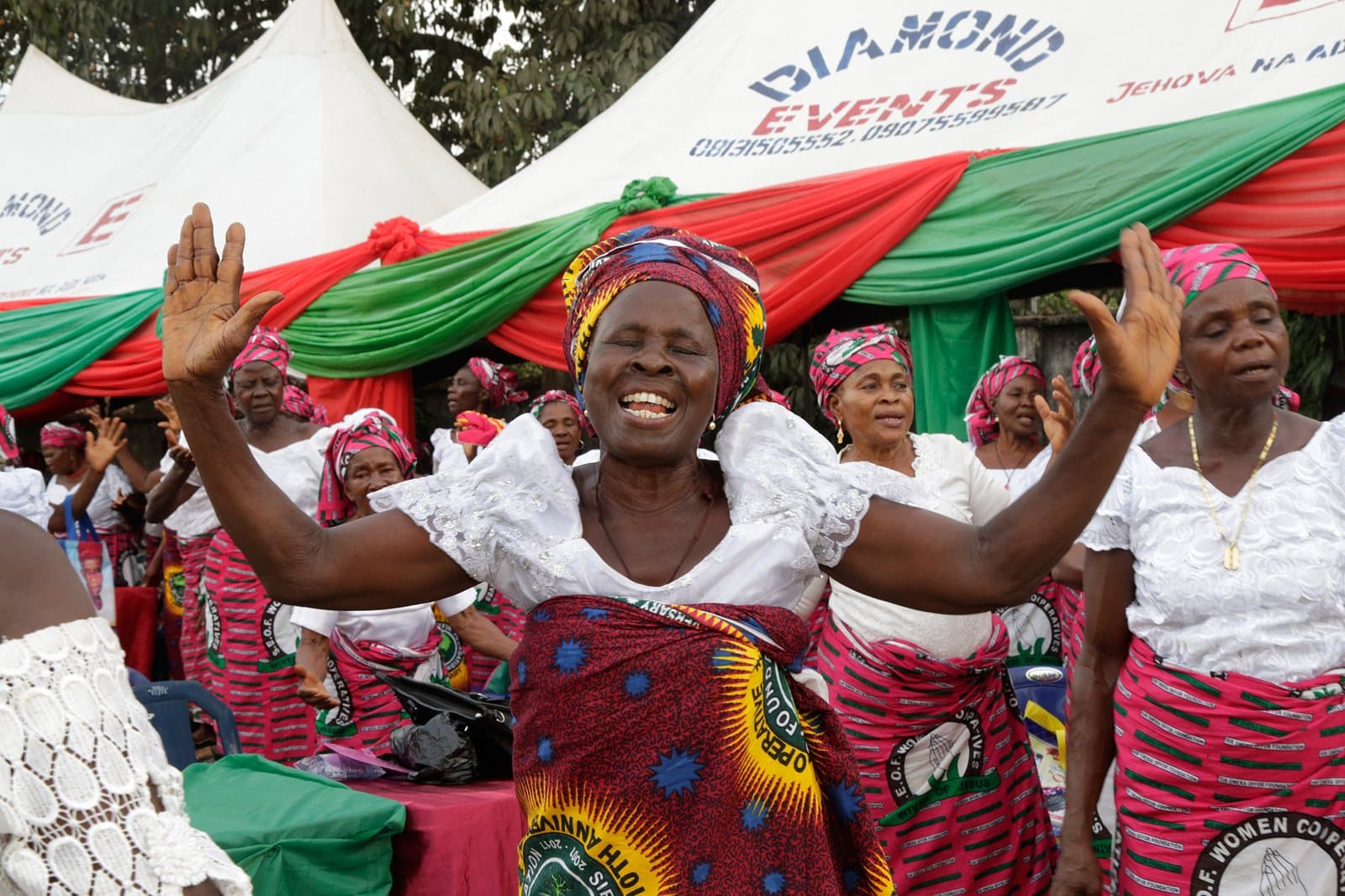 Mothers at the Mothering Sunday lunch held by the Foundation in Oraifite, Anambra State