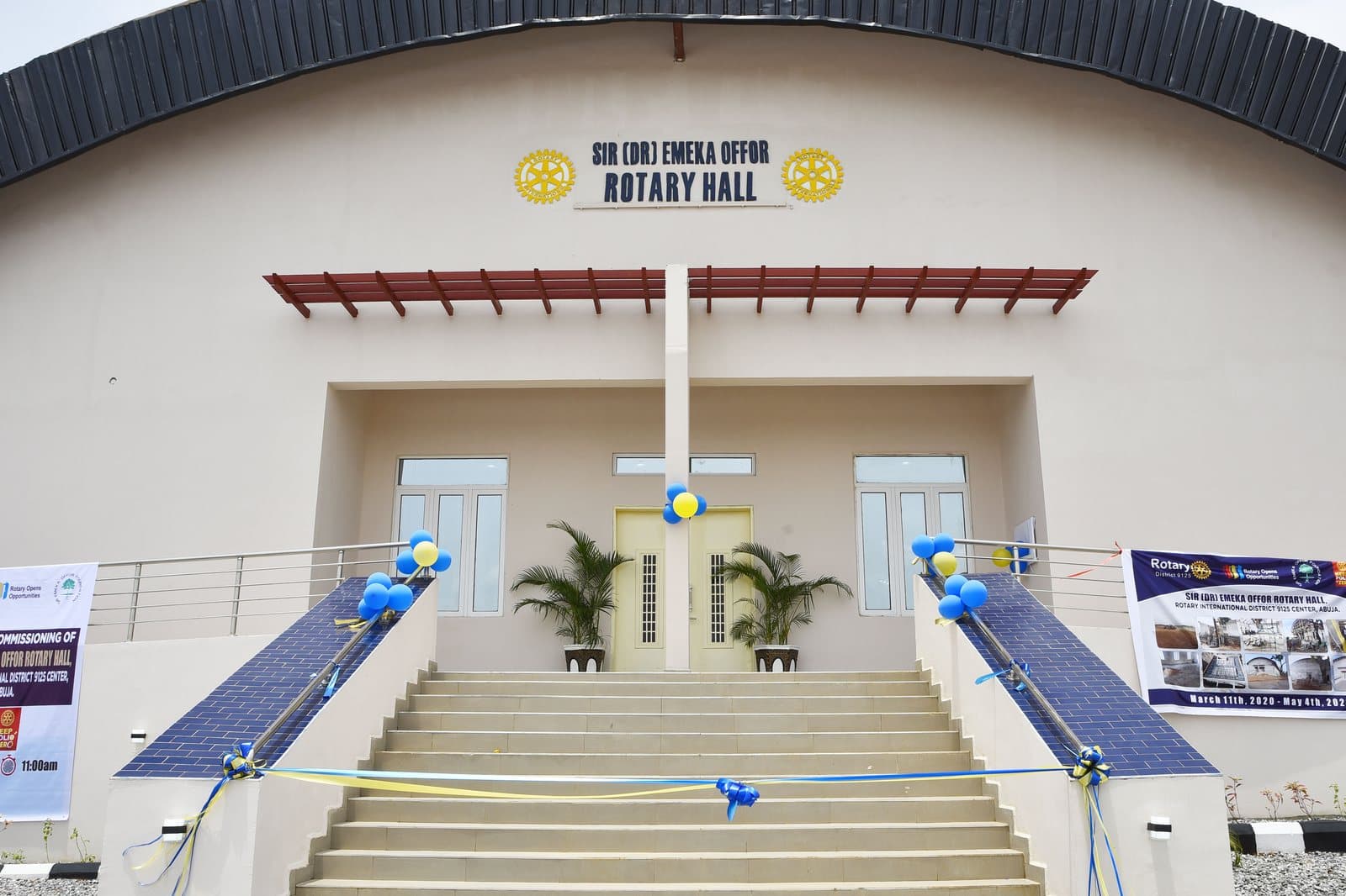 The Sir Dr Emeka Offor Rotary Hall at the Rotary Centre, Abuja, on the day it was commissioned