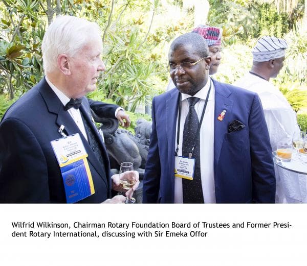 Sir Emeka Offor honoured by The Rotary Foundation at the Rotary International convention in Lisbon