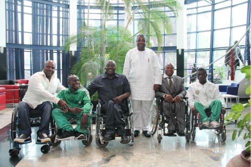 Nigerian Paralympians supported by the Sir Emeka Offor Foundation for the International Wheelchair and Amputee Sports Junior Games