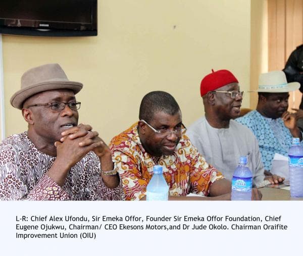 Pioneer graduates of the Foundation skills acquisition scheme at Oraifite